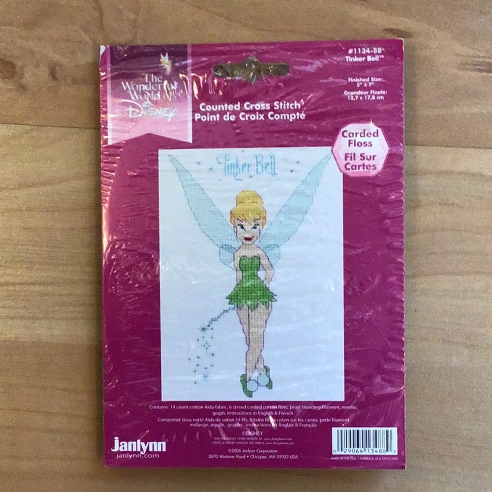 Janlynn Cross Stitch Kit Disney “Tinker Bell”